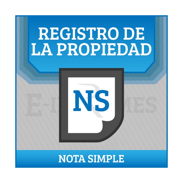 Solicitud de Informe del Registro de La Propiedad nota simple IDUFIR