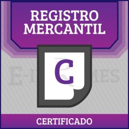 Certificado Registro Mercantil online